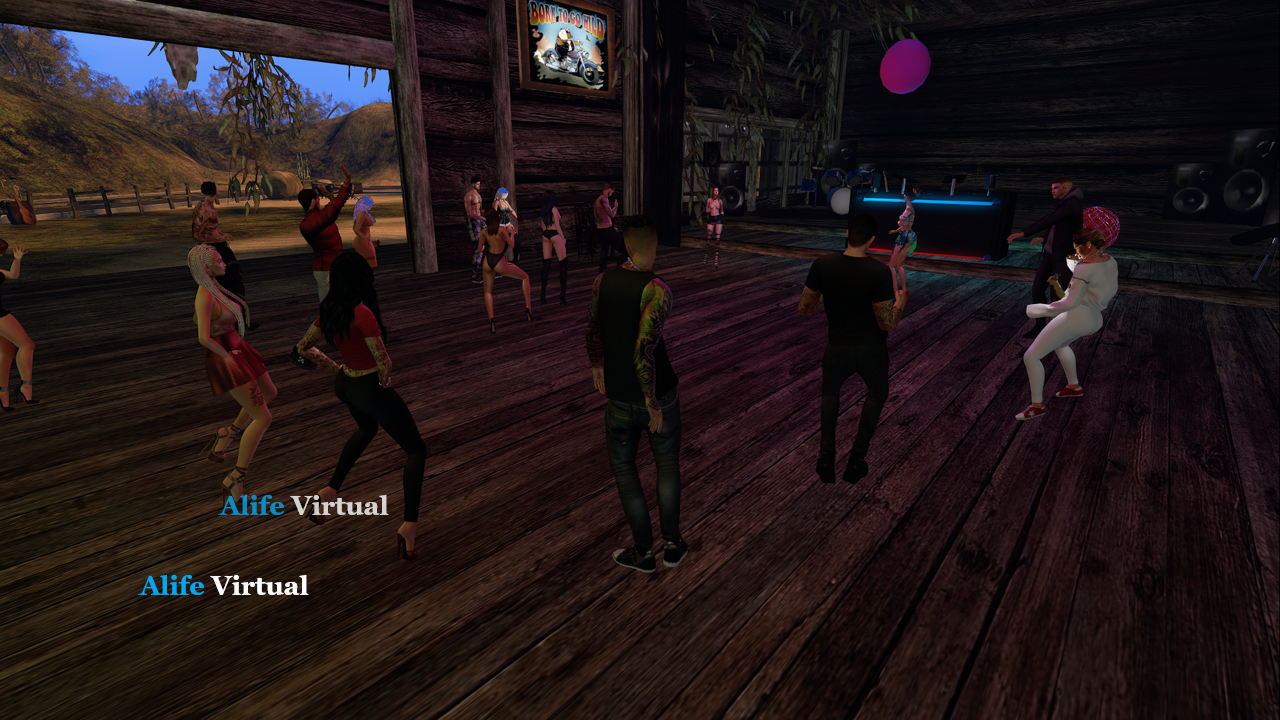 Live dance party in Alife Virtual