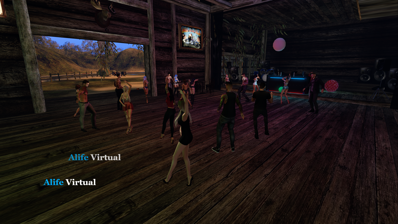 Live dance party in Alife Virtual