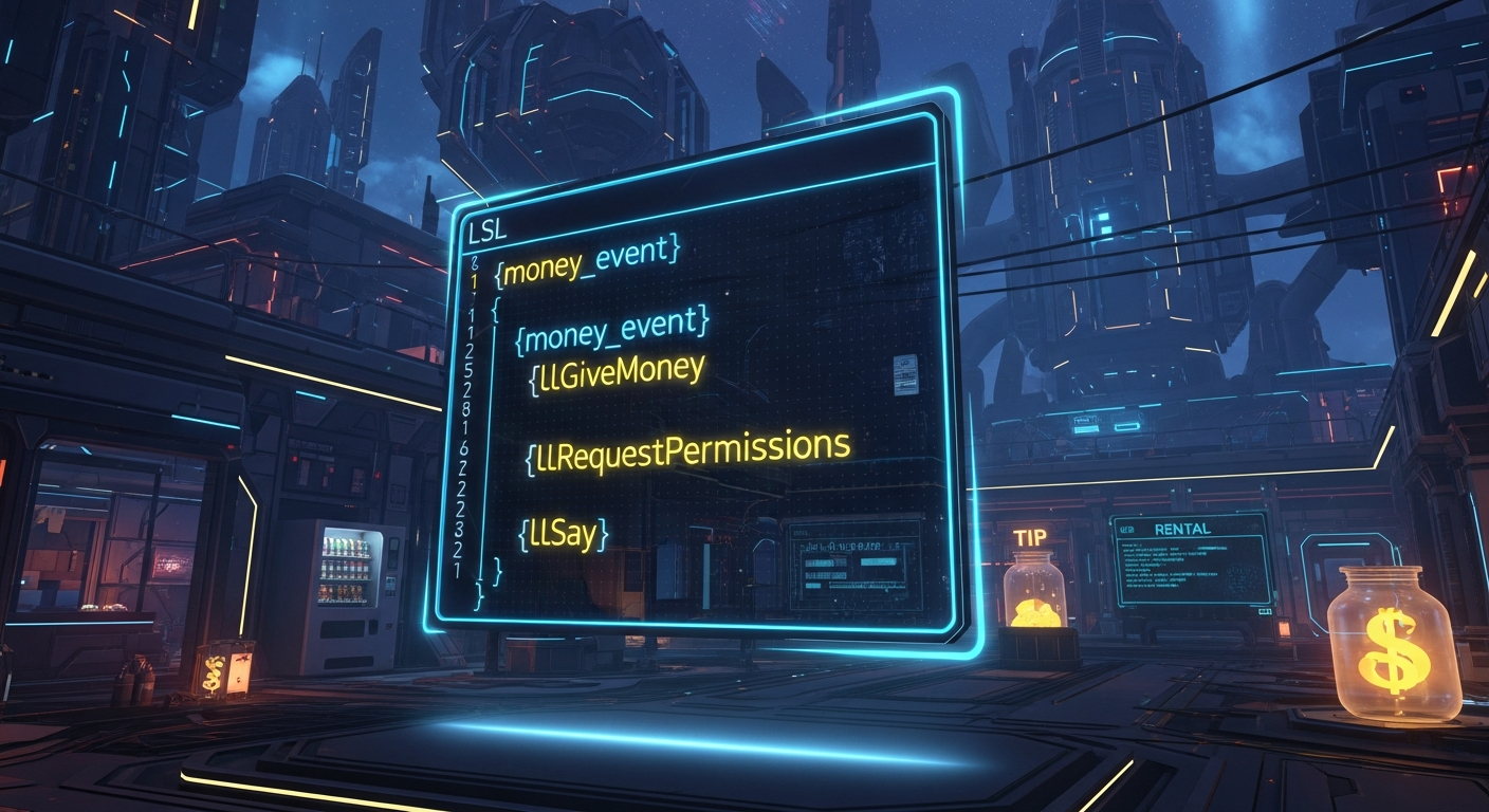 Money Handling in LSL — Alife Virtual School