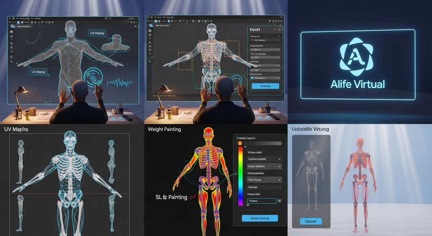 Rigged Mesh Avatars from Scratch — Alife Virtual School