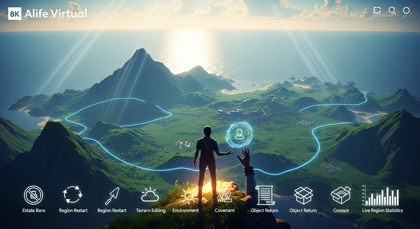 Estate Tools and Region Management — Alife Virtual School