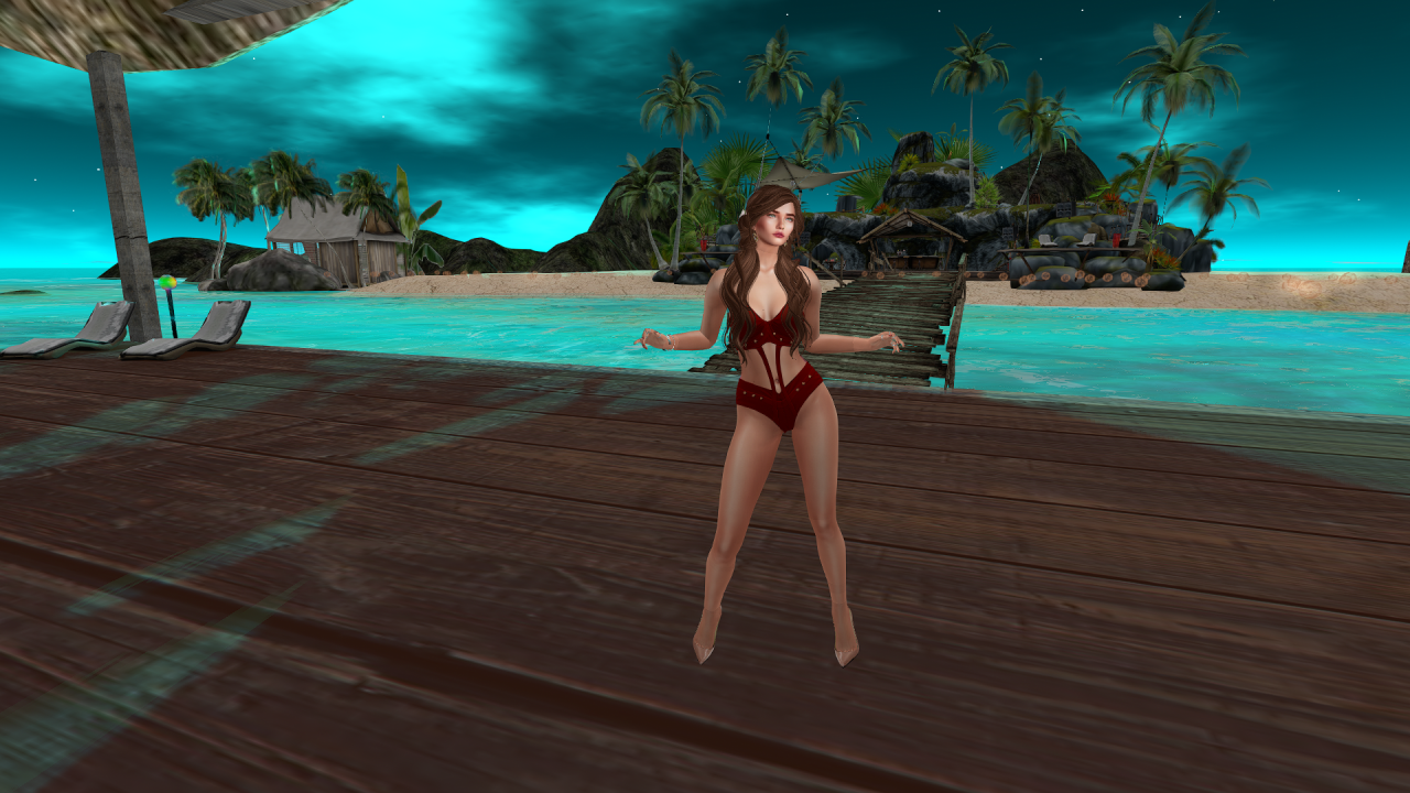 Beach and swimsuit contest in Alife Virtual