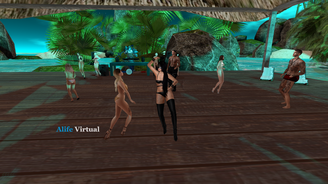 Beach and swimsuit contest in Alife Virtual