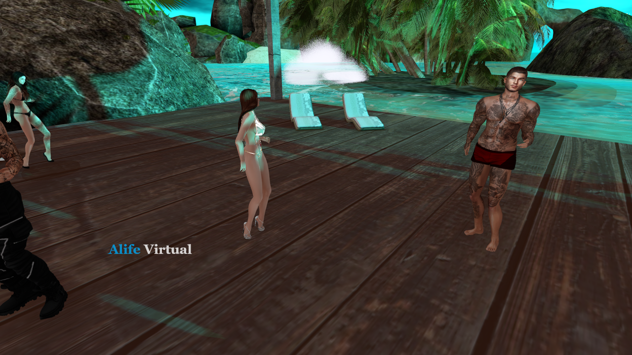 Beach and swimsuit contest in Alife Virtual