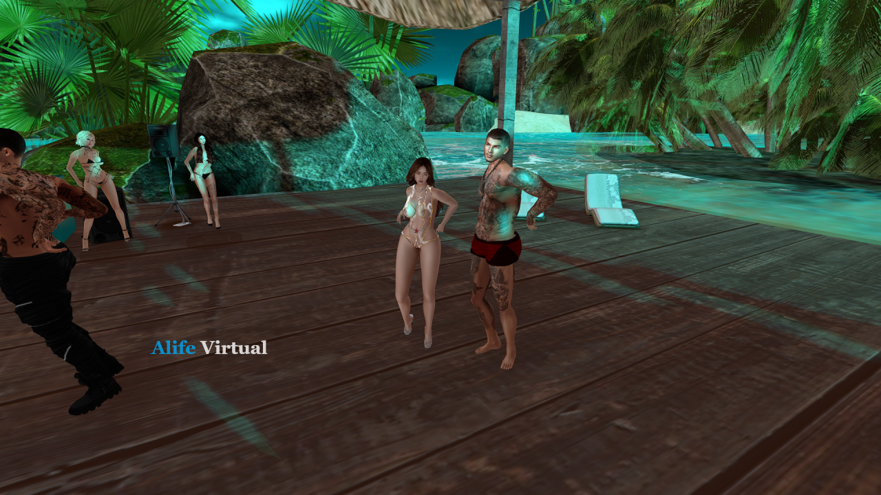 Beach and swimsuit contest in Alife Virtual