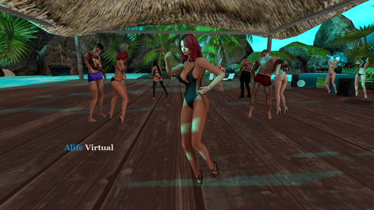 Beach and swimsuit contest in Alife Virtual