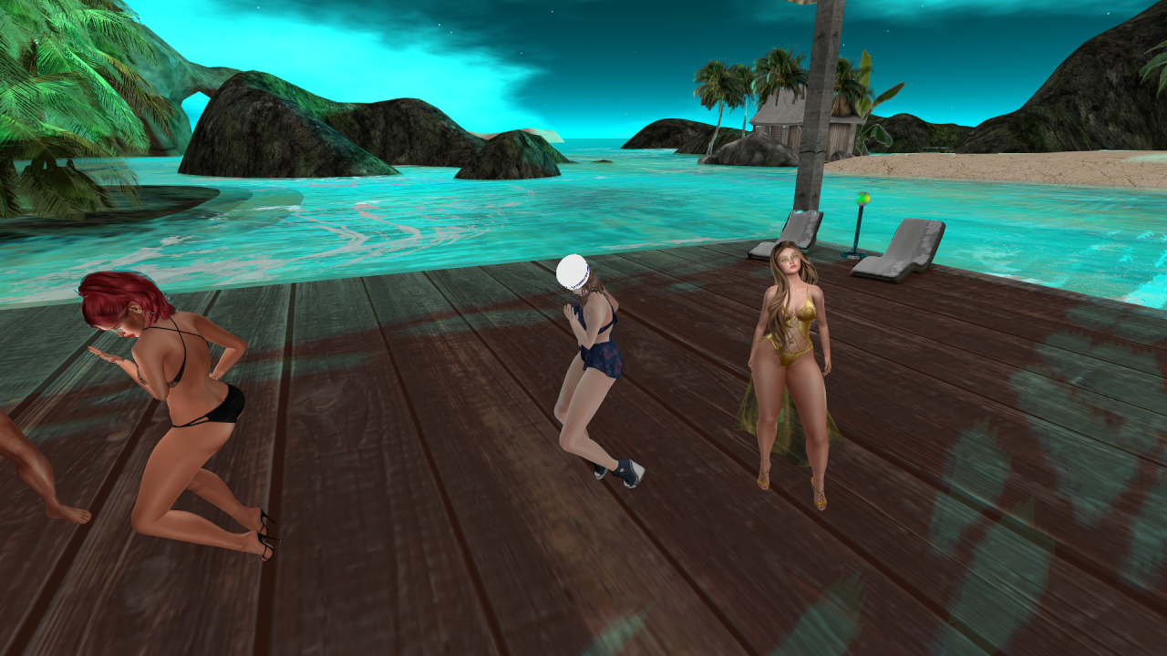 Beach and swimsuit contest in Alife Virtual
