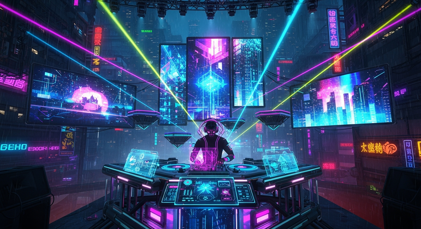 Exclusive Cyberpunk DJ Battle: The Ultimate Neon Night Showdown