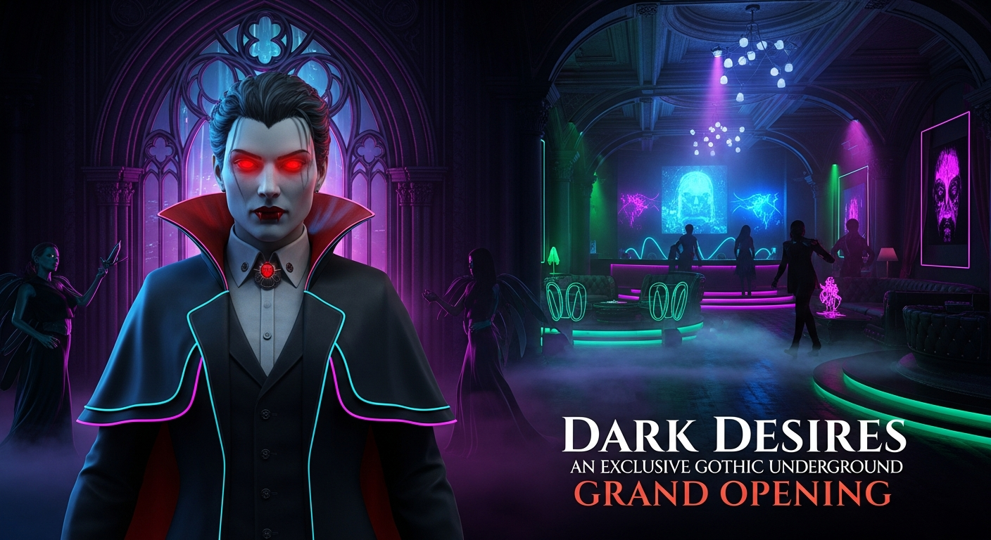 Dark Desires: An Exclusive Gothic Underground Grand Opening