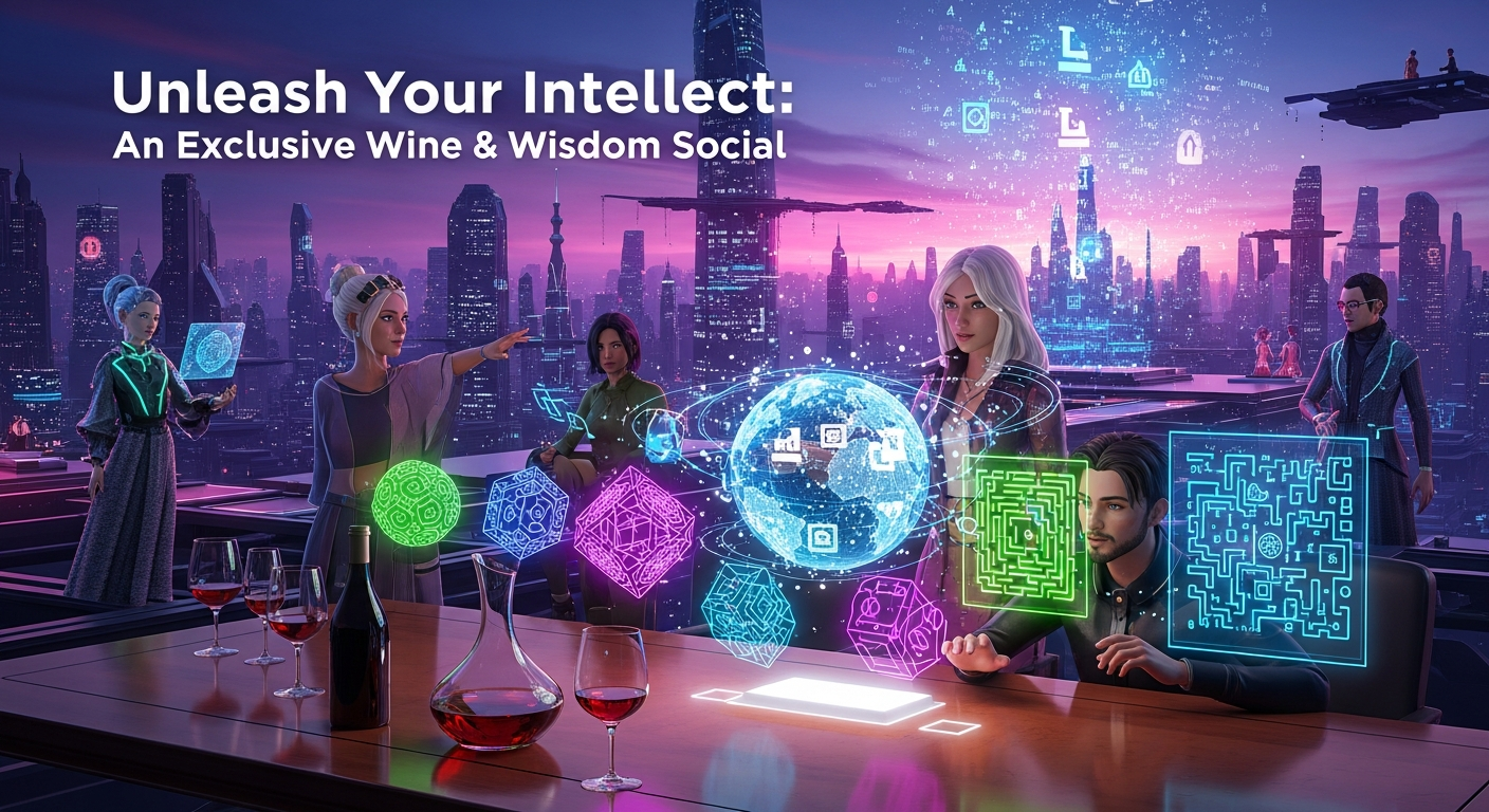 Unleash Your Intellect: An Exclusive Wine & Wisdom Social