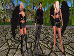 Gothic angel dark fashion