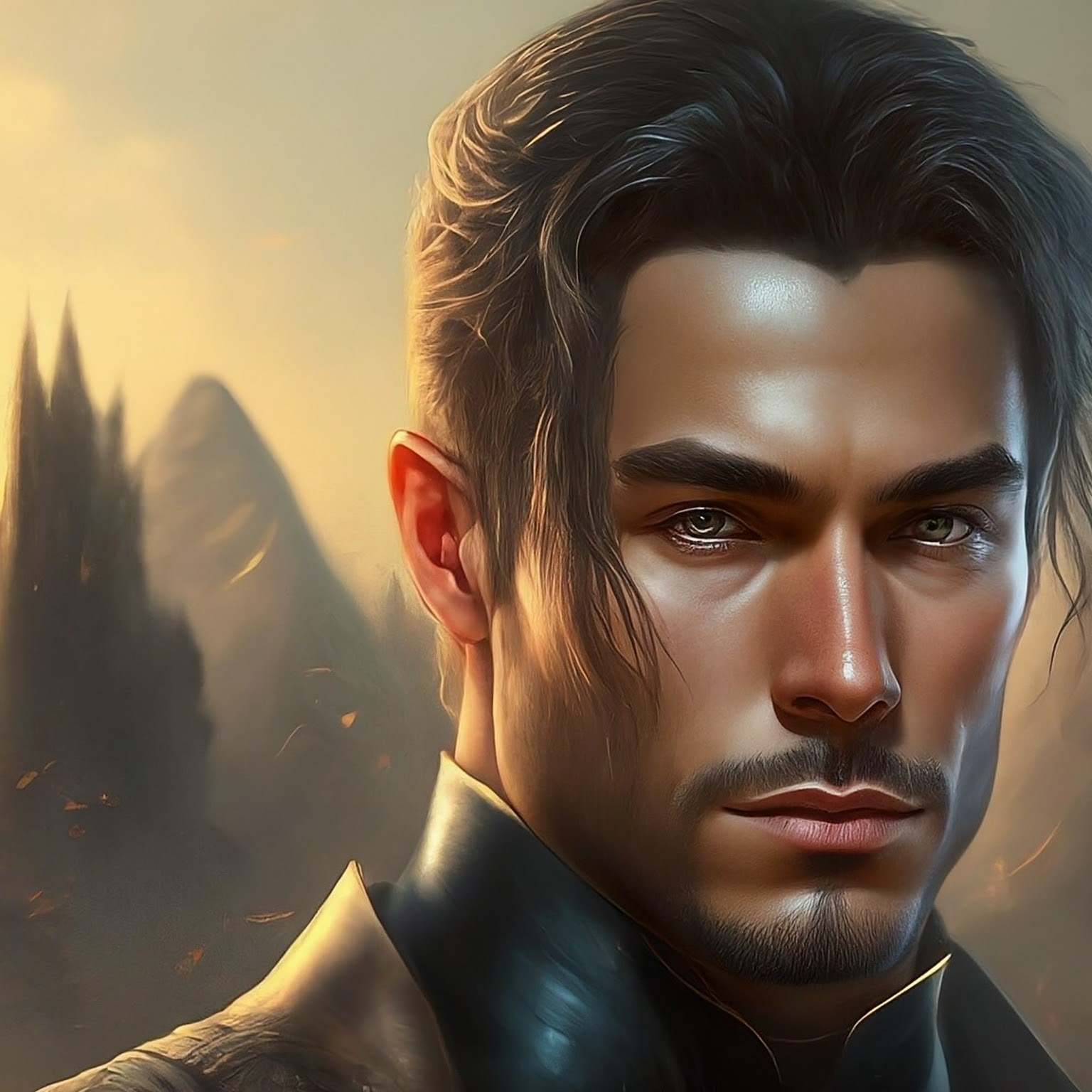 Cinematic fantasy avatar style