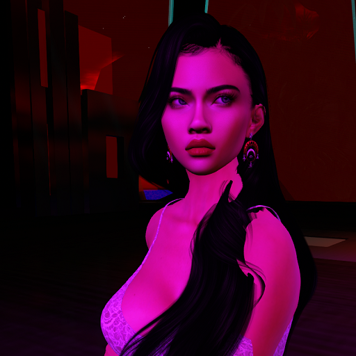 Neon nightclub scene