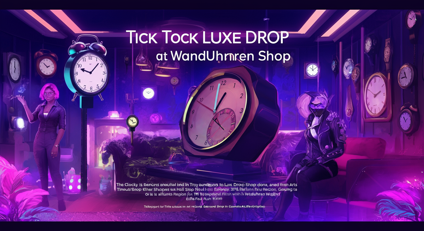 Tick Tock Luxe Drop at Wanduhren Shop