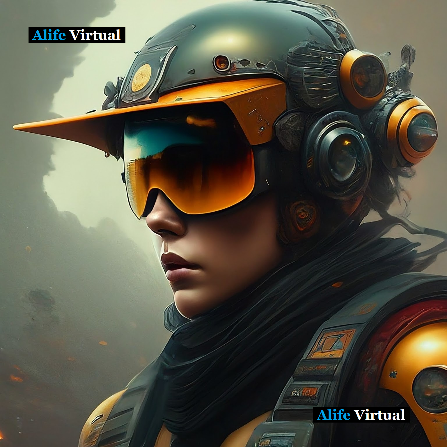 Cyborg futuristic avatar