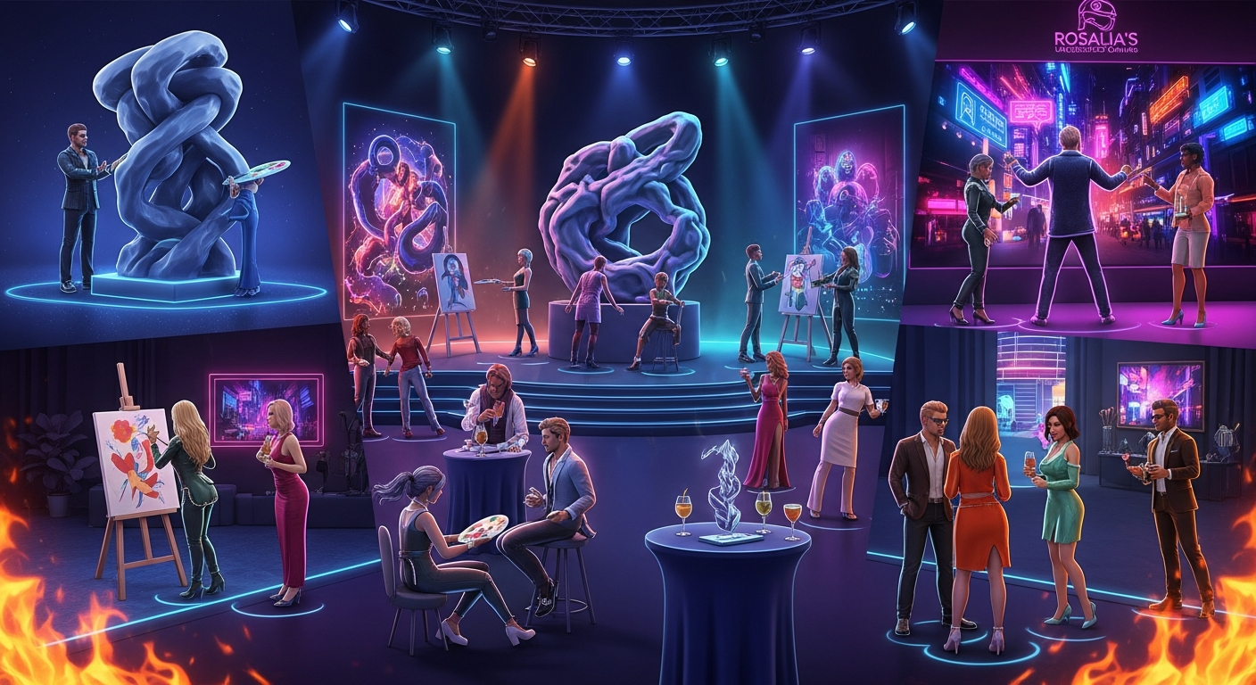 Rosalia's Uncensored Canvas: Art That Gets You Hot