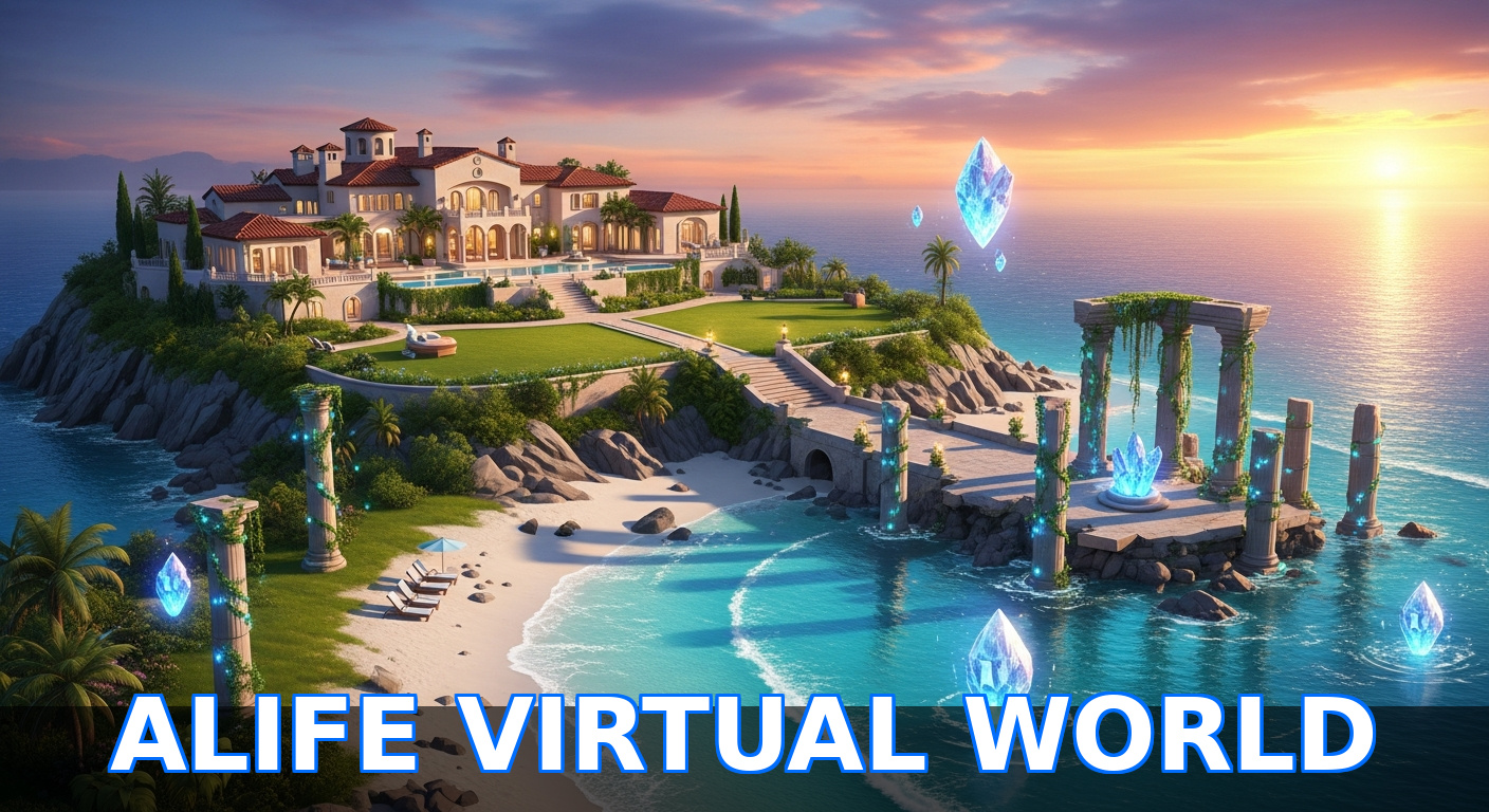 Mediterranean ruins on free island