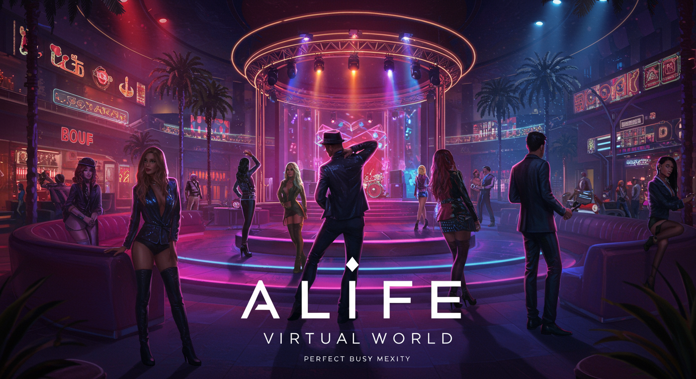 Neon Nightclub Dancing